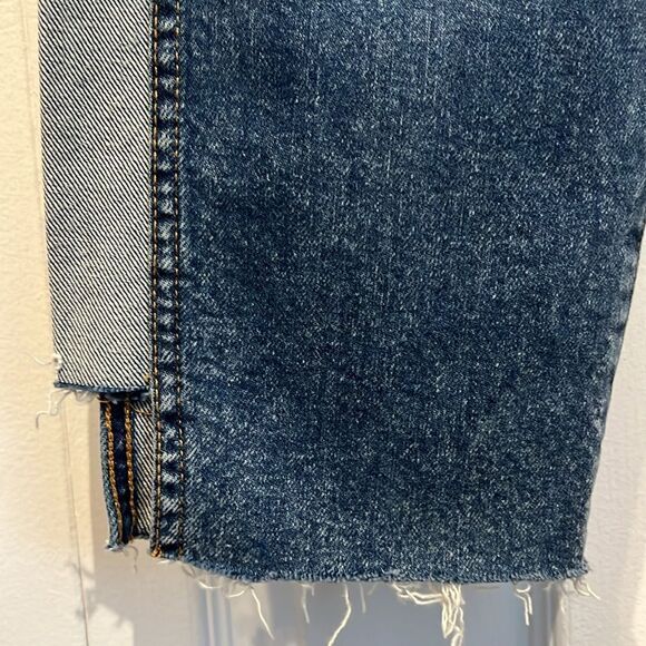 7 For All Mankind Straight Leg Raw Hem Ankle Jeans Size 31 NWT - Picture 7 of 16